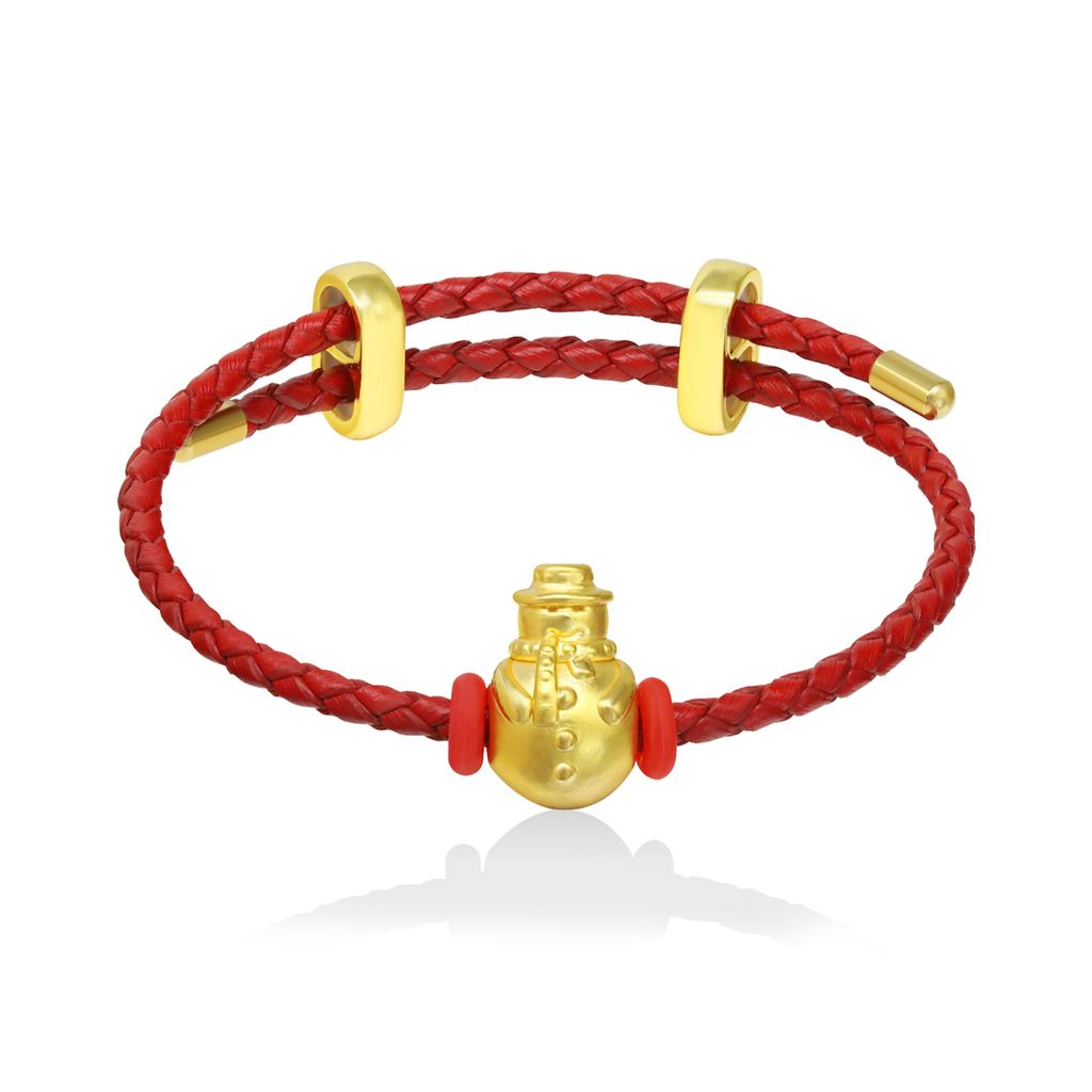 Vòng charm người tuyết vàng 24K DOJI BCB6004050A1XX1