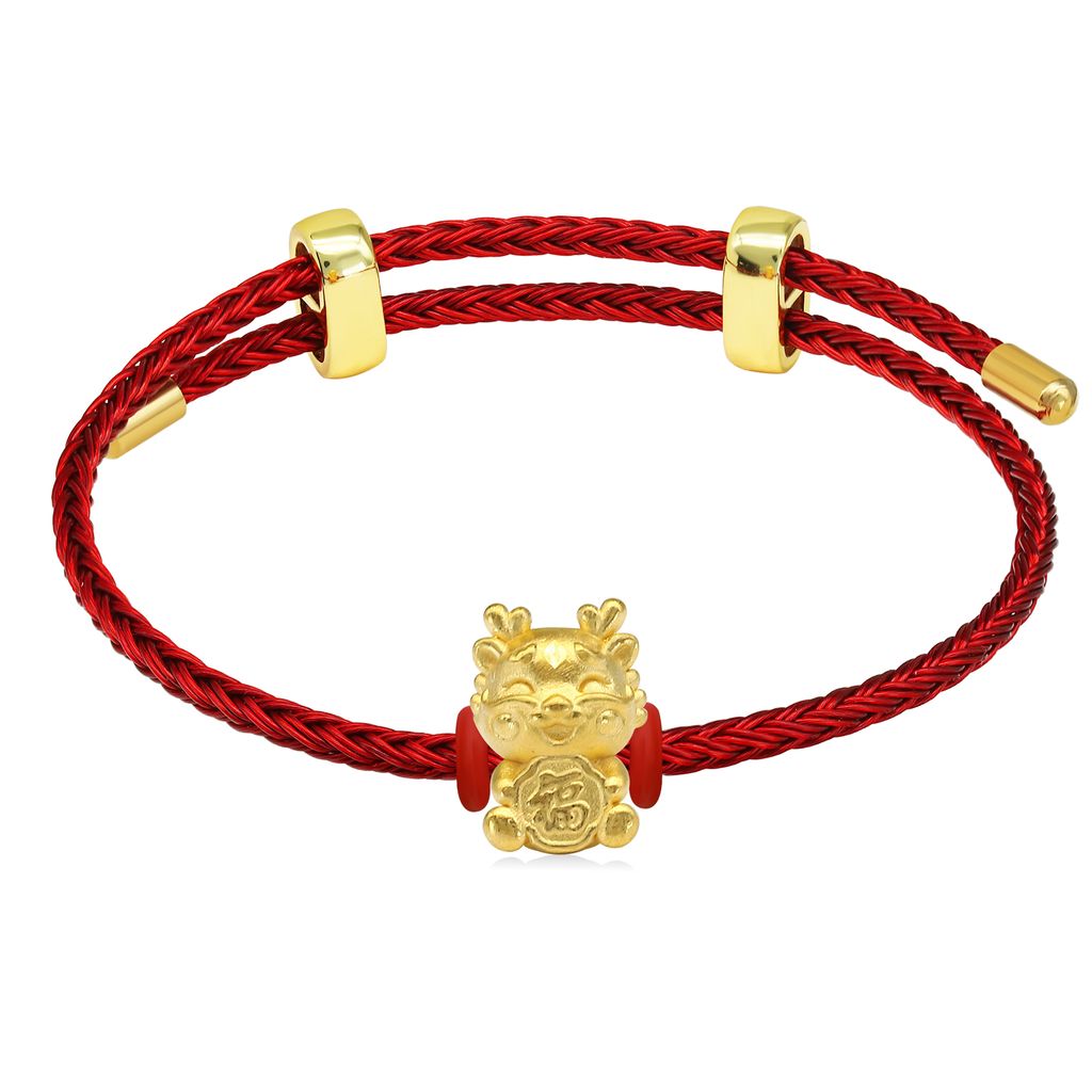Vòng charm kim thìn vàng 24K DOJI BCB5004910A1XX1