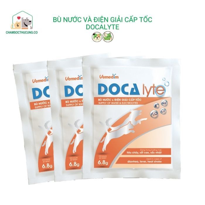  Doca Lyte- Bù Nước, Điện Giải Cấp Tốc Cho Chó Mèo- Vemedim 