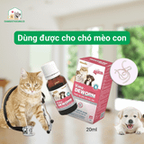  Vime-deworm - Tẩy Giun Sán Chó Mèo Dạng Nước- Vemedim-20ml 