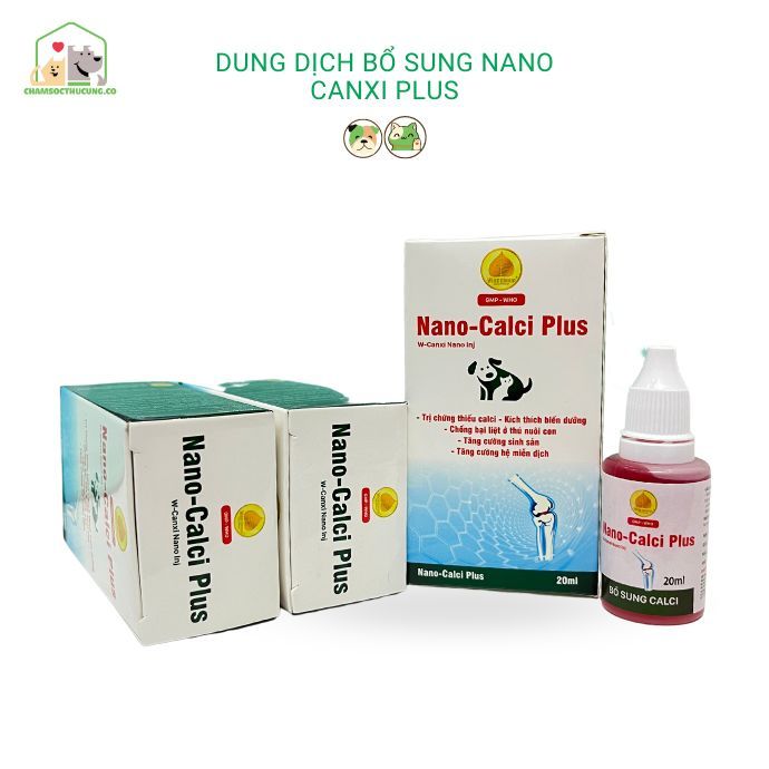  Canxi Nano-Calci Plus Cho Chó Mèo Dạng Lỏng Winsgroup 20ml 