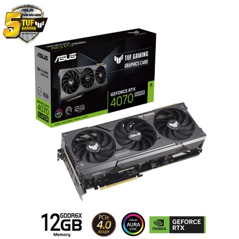 VGA Asus TUF Gaming GeForce RTX 4070 OC Edition 12GB GDDR6X