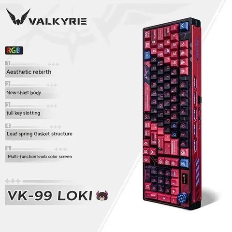 Bàn Phím Cơ VALKYRIE VK99 LOKI - Đỏ Đen