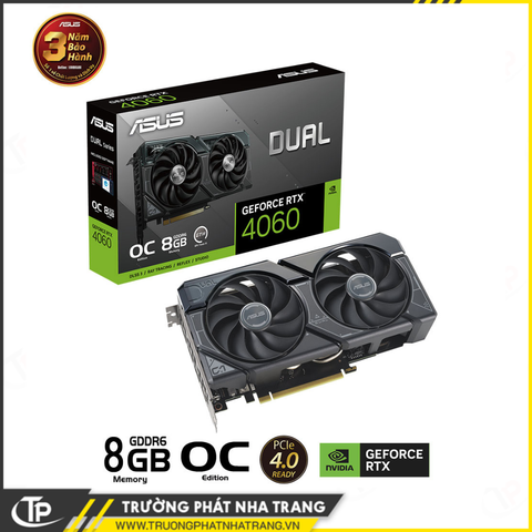 Card màn hình ASUS Dual GeForce RTX 4060 OC Edition 8GB (DUAL-RTX4060-O8G)