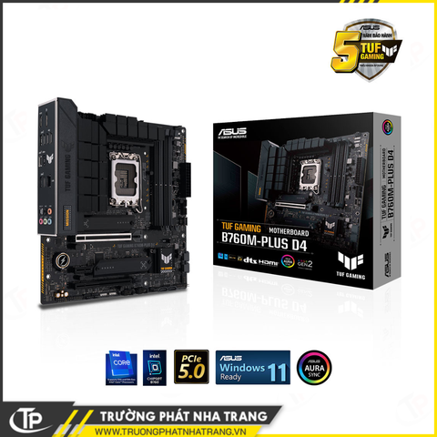 Mainboard ASUS TUF GAMING B760M-PLUS D4 (Intel B760, Socket LGA1700, mATX, 4 khe Ram DDR4)