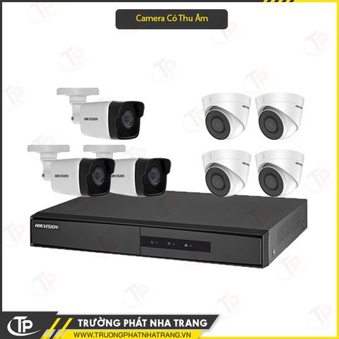 Bộ 7 Mắt Camera IP 2.0MP HIKVISION - Có Thu Âm