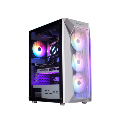 Vỏ case Galax Revolution 05 White (Kèm 4 Fan RGB)