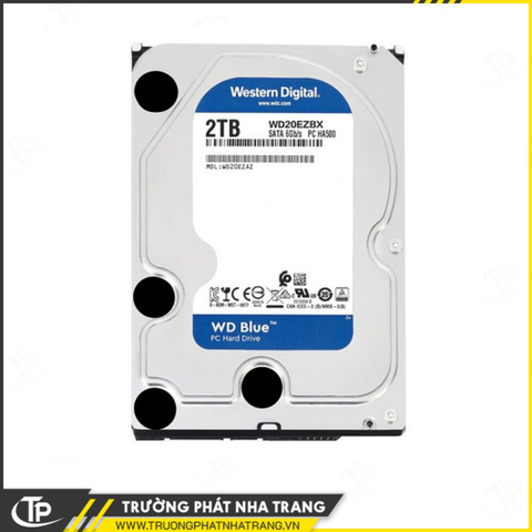 Ổ Cứng HDD Western Blue 2TB (3.5 inch, Sata3 6Gb/s, 256MB Cache, 7200rpm) (WD20EZBX)