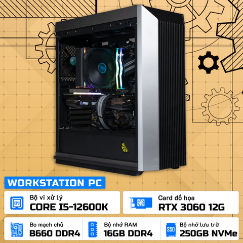 TPC WORKSTATION | INTEL CORE I5 12600K - RTX 3060 12G