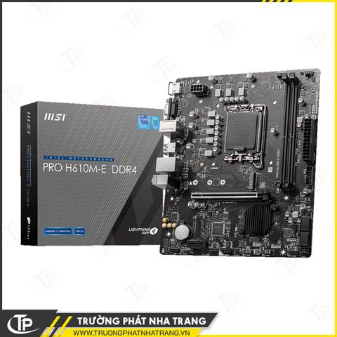 Mainboard MSI Pro H610M-E DDR4 (Intel H610, LGA 1700, m-ATX, 2 khe Ram DDR4)