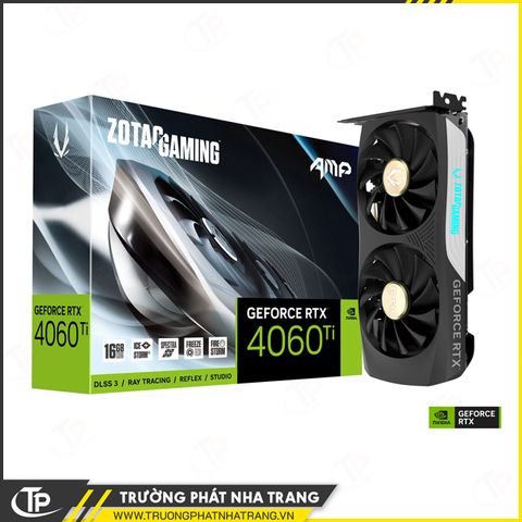 VGA ZOTAC Gaming RTX 4060 Ti 16G AMP GDDR6 128bit 2 Fan