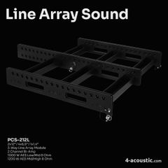 Loa line array 4 Acoustic PCS 212L