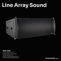 Loa line array 4 Acoustic PCS 212L