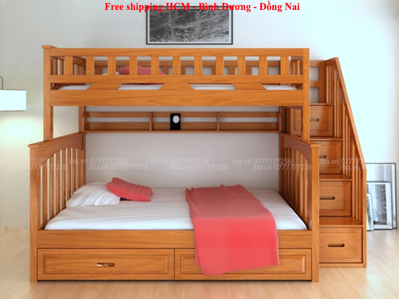 Giường Tầng Gỗ Cao Cấp BIGDREAM01