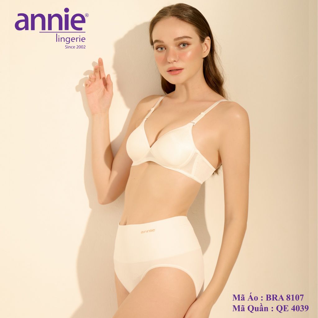 Set Nội Y Nữ Annie 8107 Đồng Bộ Chất Liệu Co Giãn Tốt, Thấm Hút Tốt , Tạo Sự Thoải Mái Tối Đa Khi Mặc