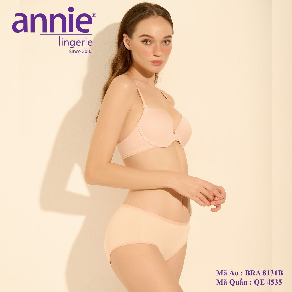 Set Nội Y Nữ Annie 8131b Đồng Bộ Chất Liệu Co Giãn, Đàn Hồi, Thoáng Khí Kiểu Dáng Năng Động, Thời Trang