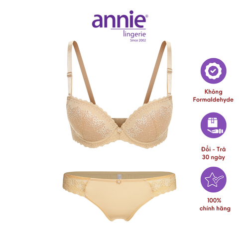 Set Nội Y Nữ Annie 8119 Đồng Bộ Đường May Tinh Tế, Chắc Chắn Kiểu Dáng Năng Động, Thời Trang