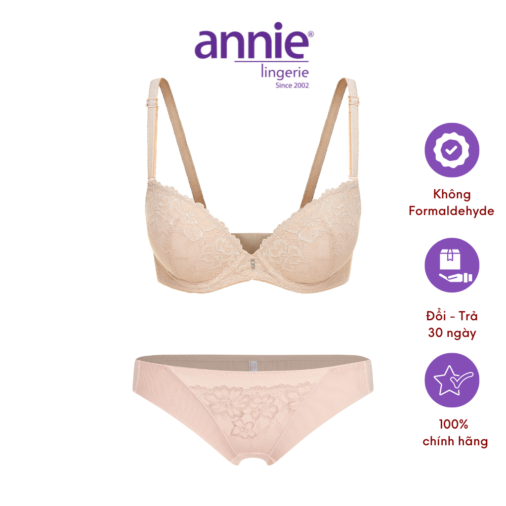 Set Nội Y Nữ Annie 8125 Đồng Bộ Chất Liệu Cao Cấp, Thấm Hút, Thoáng Khí Và Đàn Hồi Cực Tốt