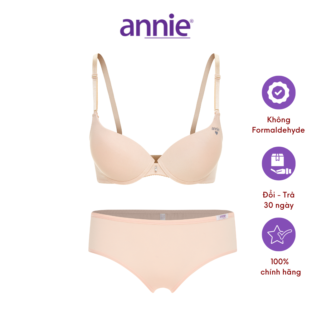 Set Nội Y Nữ Annie 8030 Đồng Bộ Màu Sắc Trang Nhã, Thanh Lịch Giúp Bạn Phối Được Nhiều Trang Phục Khác Nhau