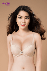 Áo ngực cao cấp annie mouse dày phối ren BRA 8550