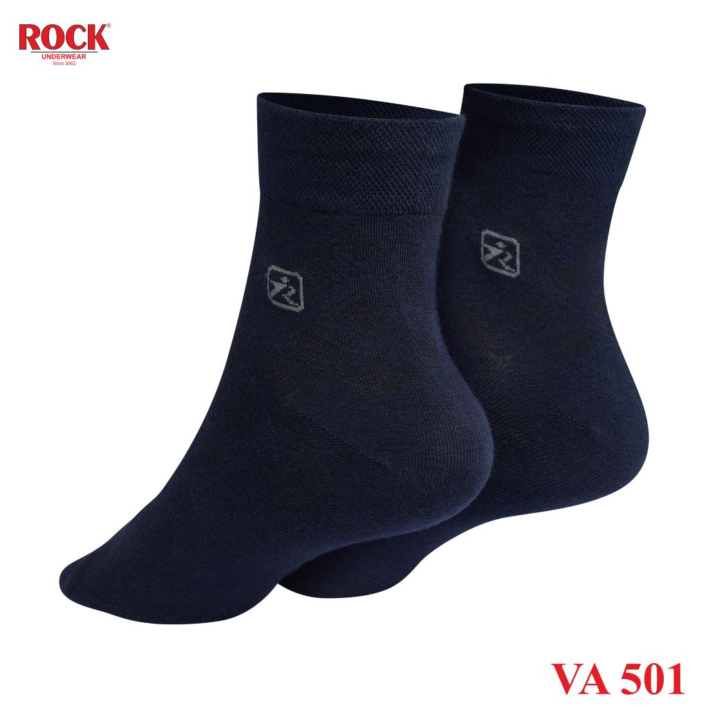 Set 3 Đôi tất nam cao cấp cổ cao ROCK VA 501, ngăn mùi, thấm hút, kháng khuẩn