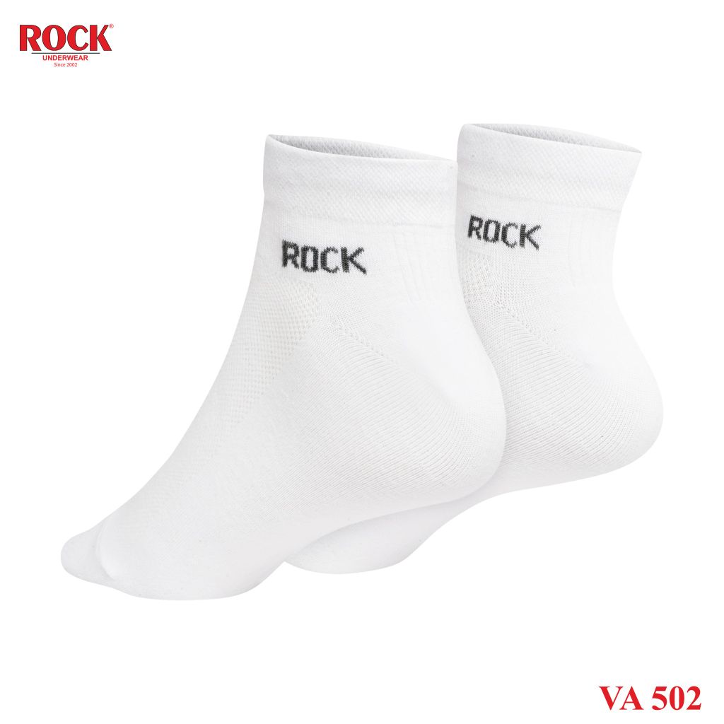 Set 3 Đôi tất nam cao cấp cổ thấp ROCK VA 502, ngăn mùi, thấm hút, kháng khuẩn