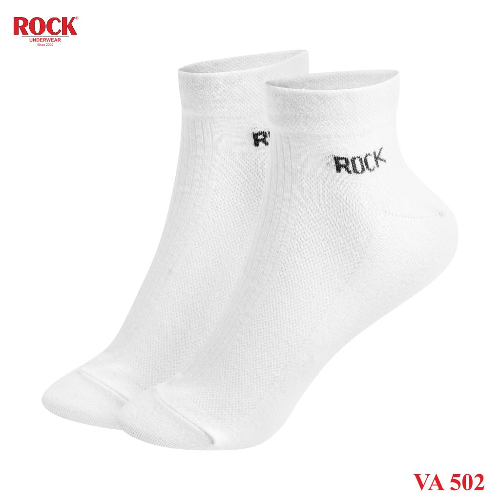 Set 5 Đôi tất nam cao cấp cổ thấp ROCK VA 502, ngăn mùi, thấm hút, kháng khuẩn