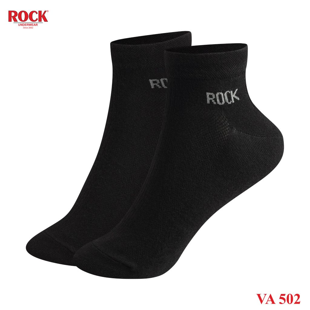 Set 5 Đôi tất nam cao cấp cổ thấp ROCK VA 502, ngăn mùi, thấm hút, kháng khuẩn