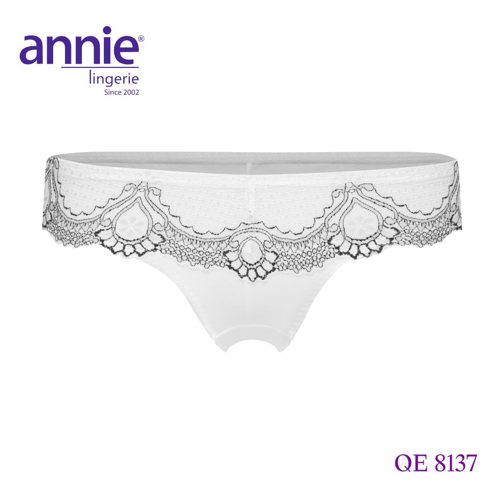 Quần lót nữ trơn phối ren cao cấp annie 8137 kiểu dáng trẻ trung, sexy, nữ tính, thoáng mát, thoải mái, có áo đồng bộ