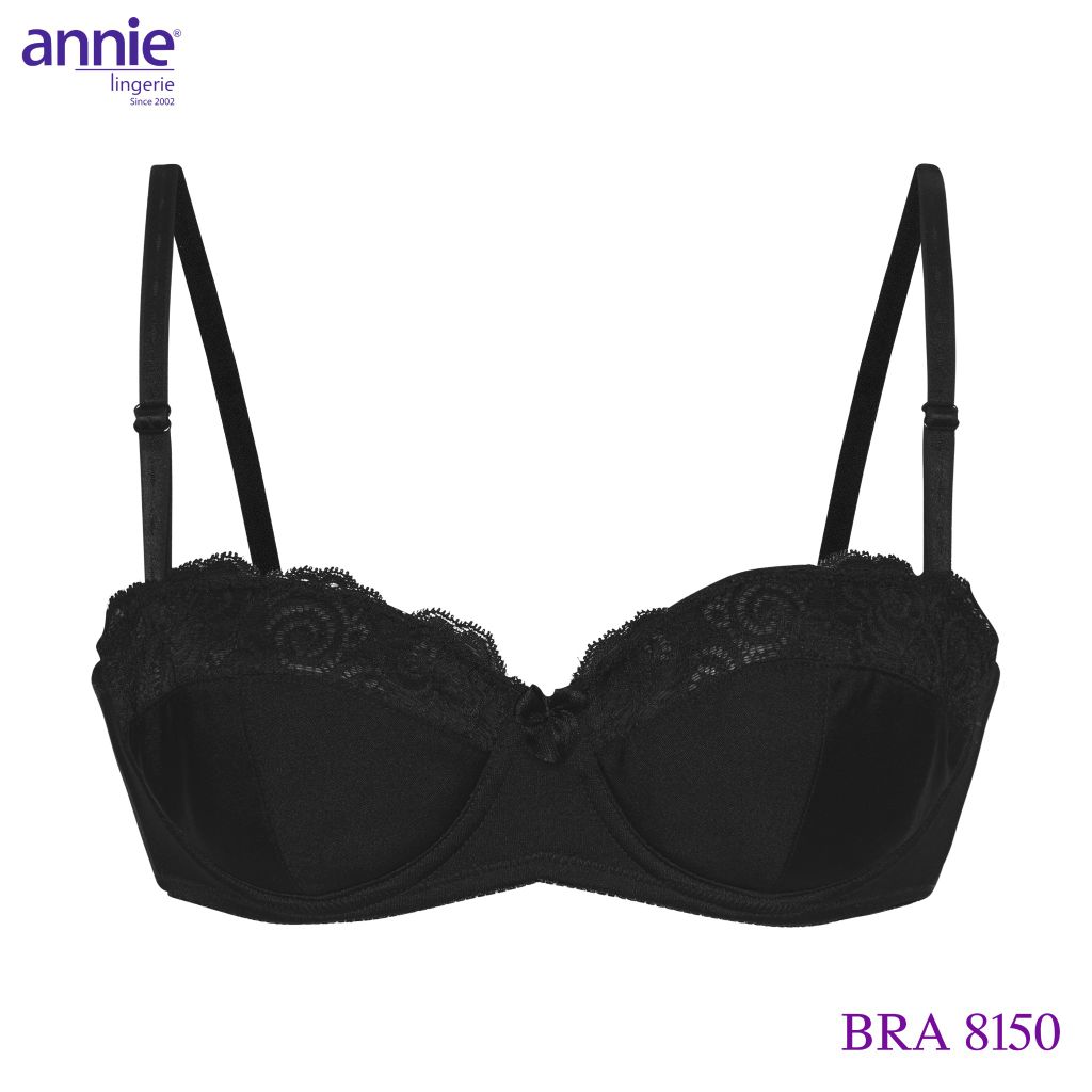 Áo ngực cúp ngang mút mỏng siêu nhẹ annie BRA8150 phối ren, có chỗ lắp thêm mút nâng ngực gợi cảm, ôm ngực không hở ngực