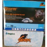  Thuốc diệt chuột Storm Thế Hệ Mới, (gói 20 viên) Thuốc chuột Storm - Quà hot 
