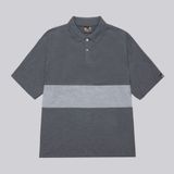  BOMMODE 3PANEL POLO/ BLACK- GREY 