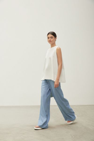  Linen Wide Leg Trousers 