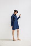  Navy Cotton Shirt Dress 