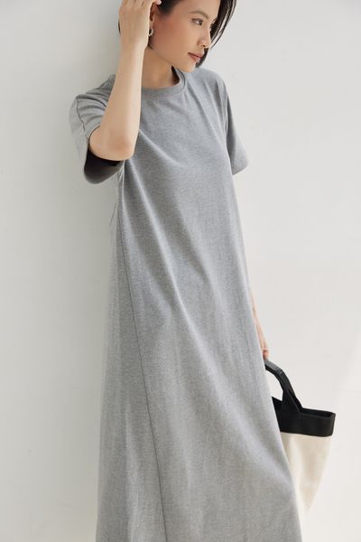  Gray Short Sleeve Dress 