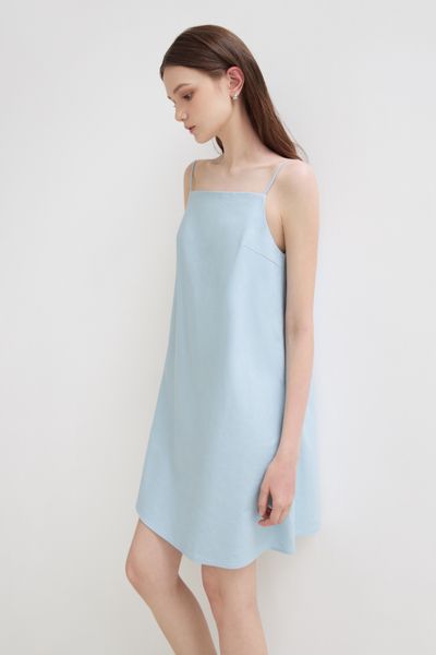  Blue Fleur Mini Dress 