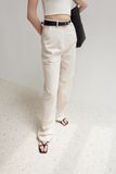  Beige Straight Leg Trousers 