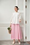  Pink Flared Flowy Skirt 