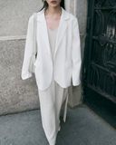  White Oversized Blazer 