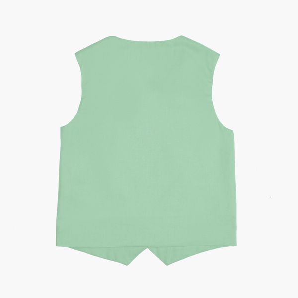  Pistachio Linen Gilet 