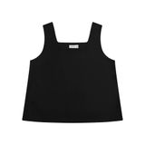  Black Square Neck Top 