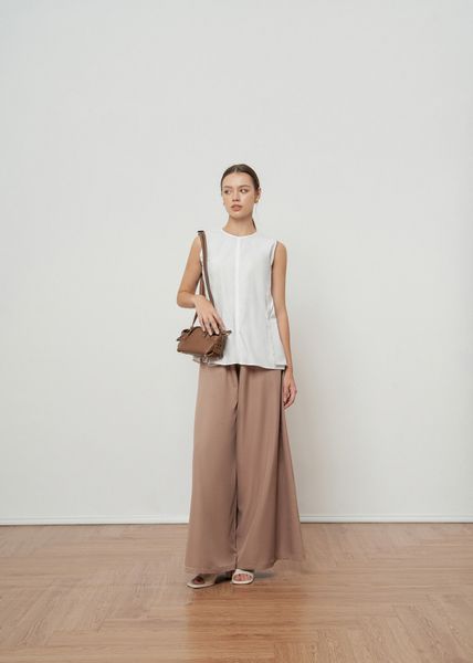  Brown Flared Trousers 