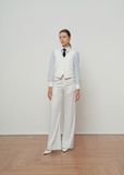  White Straight Leg Trousers 