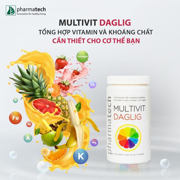  MULTIVIT DAGLIG - Hỗ trợ bổ sung multivitamin & khoáng chất 