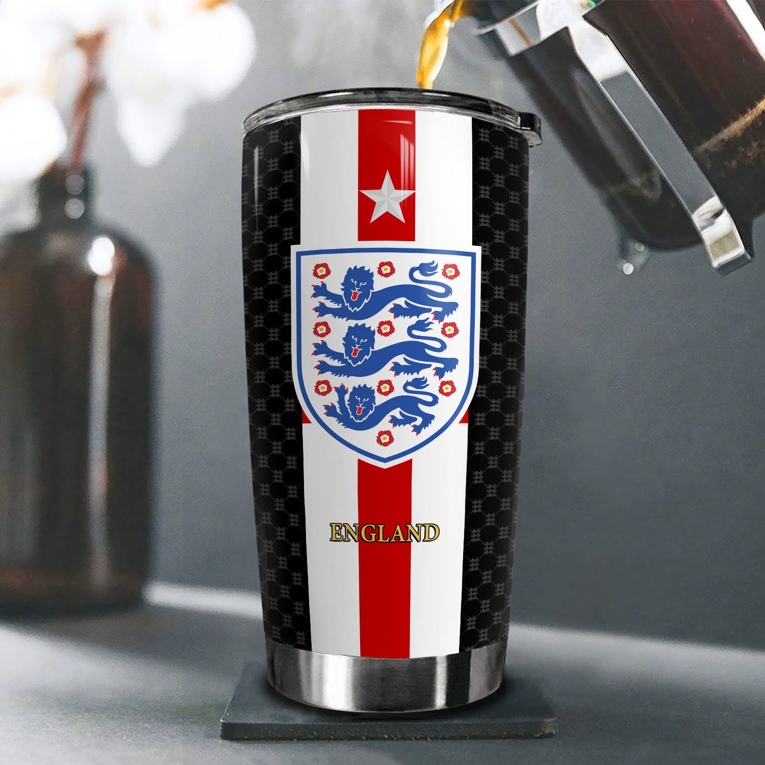 Đội tuyển quốc gia Ly Bóng Đá Go Drink Fans Bóng Đá Cốc giữ nhiệt 600ml In tên, hình ảnh theo yêu cầu