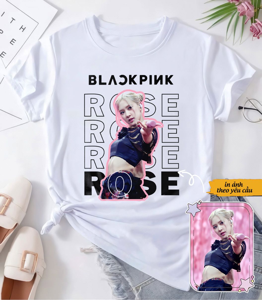Blackpink In Hình Từng Thành Viên Áo phông idol Glory Shop In tên, hình ảnh theo yêu cầu