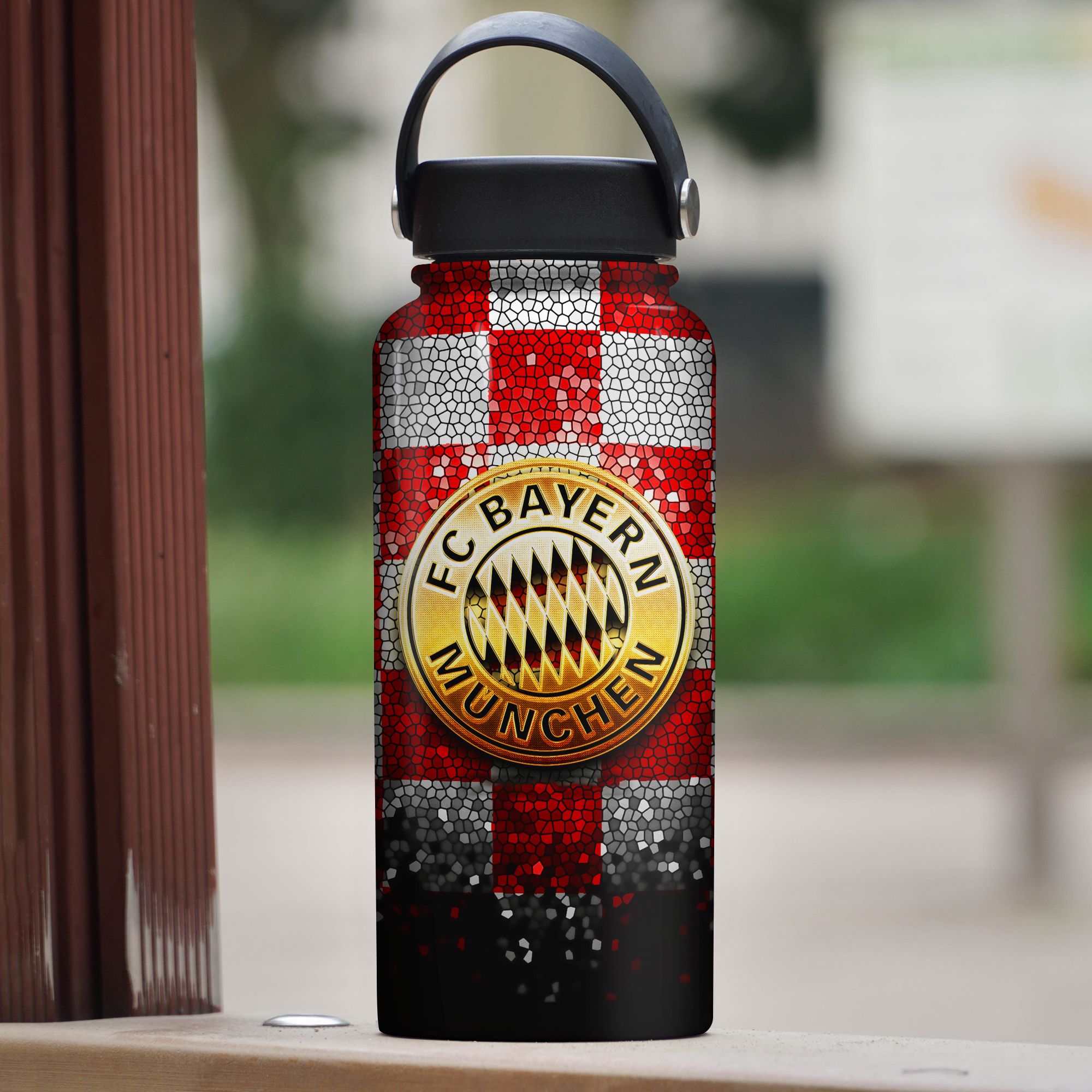 Bình Giữ Nhiệt CLB Bayern lấp lánh 950mlGo Drink In tên, hình ảnh theo yêu cầu
