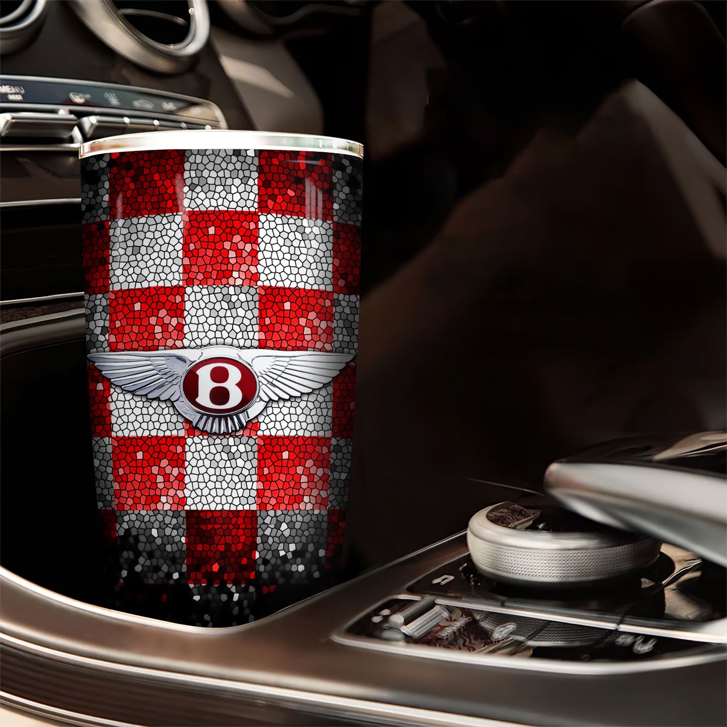 Logo xe oto Bentley Go Drink Cốc Giữ Nhiệt 600ml In tên, hình ảnh theo yêu cầu