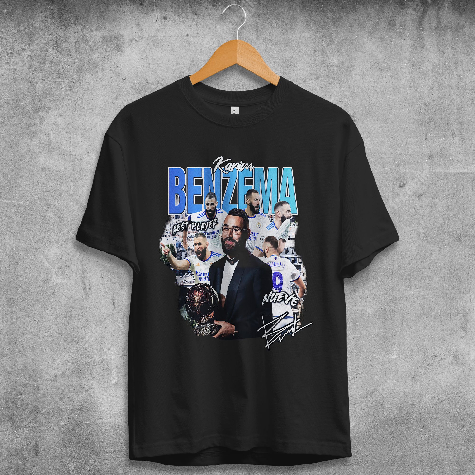 Benzema Áo phông Fans Bóng Đá Glory Shop In tên, hình ảnh theo yêu cầu