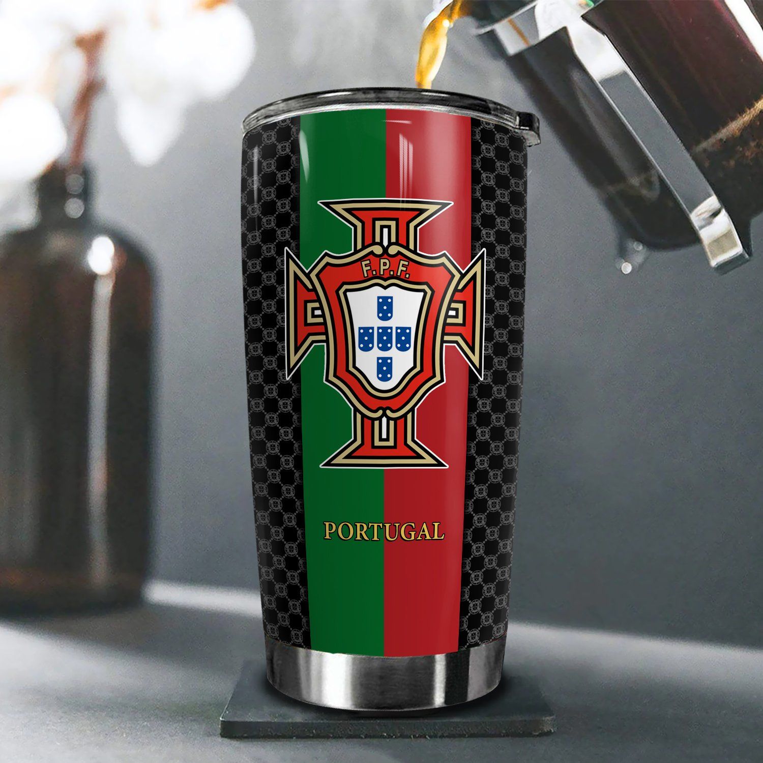 Đội tuyển quốc gia Ly Bóng Đá Go Drink Fans Bóng Đá Cốc giữ nhiệt 600ml In tên, hình ảnh theo yêu cầu